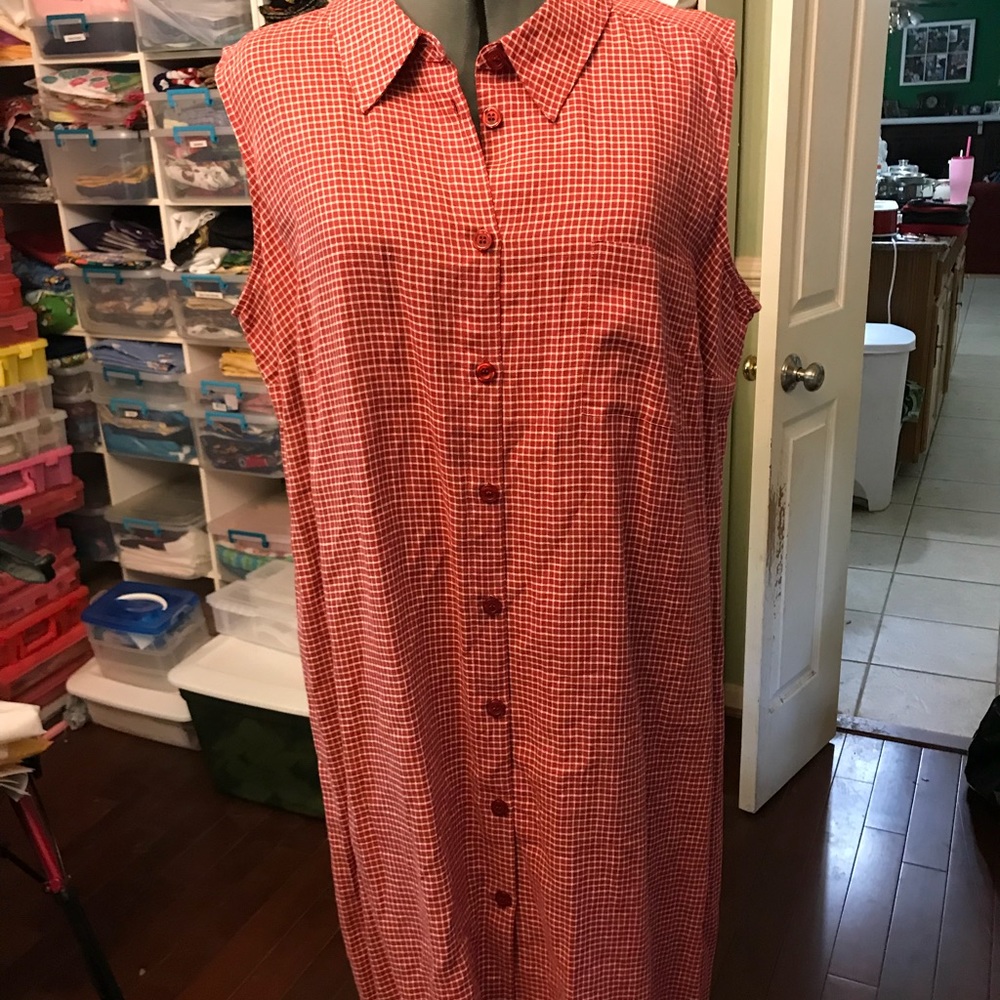 Talbots 22W Irish linen dress. EUC